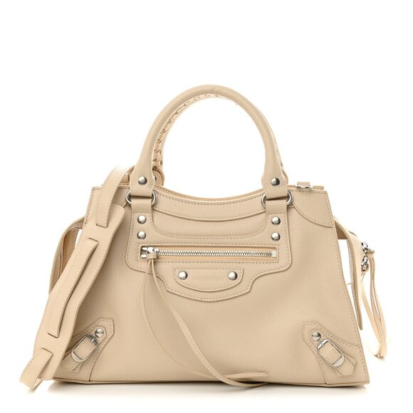 NEW - Balenciaga - Neo Classic Handbag in Beige - Picture 1 of 7